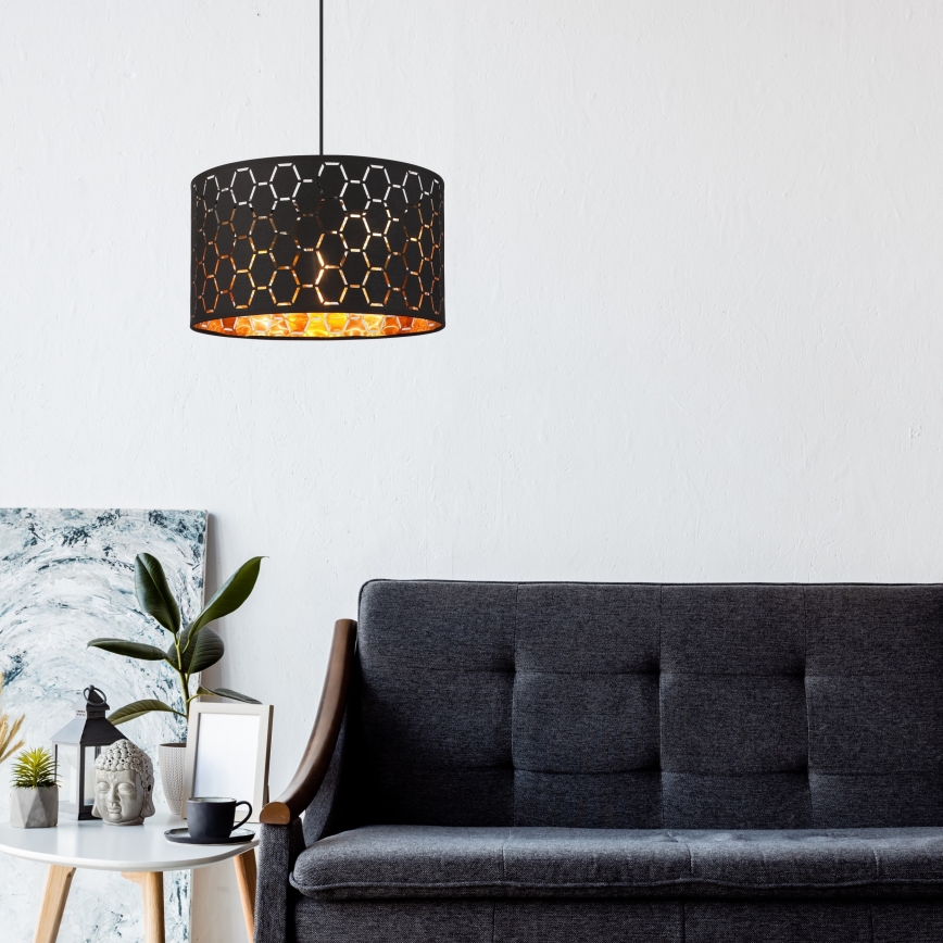 Люстра на тросі ULLE 1xE27/15W/230V чорна