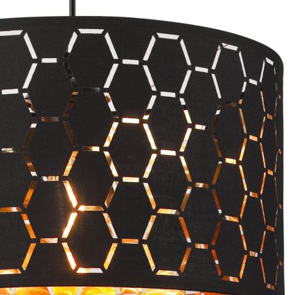 Люстра на тросі ULLE 1xE27/15W/230V чорна