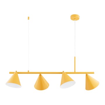 Люстра на тросі ZELTA 4xE27/15W/230V жовта