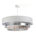 Люстра на тросе TRINITI 1xE27/60W/230V белая/хром