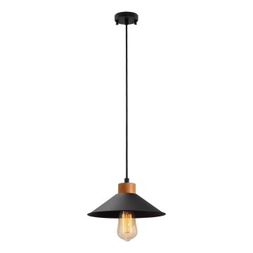 Люстра на веревке MANAVGAT 1xE27/40W/230V черная/коричневая
