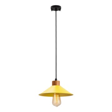 Люстра на веревке MANAVGAT 1xE27/40W/230V желтая/коричневая