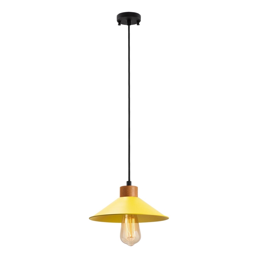Люстра на веревке MANAVGAT 1xE27/40W/230V желтая/коричневая