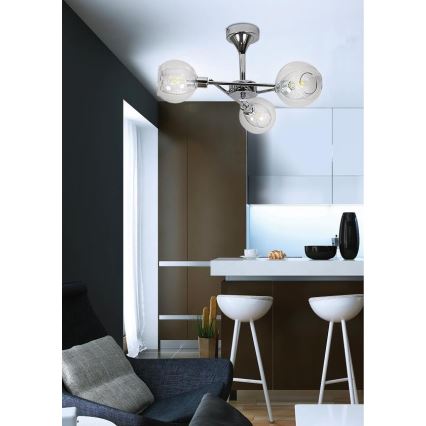 Люстра на жердині OZZO 3xE14/40W/230V