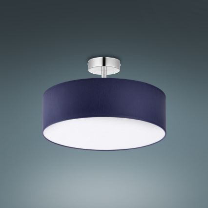 Люстра на жердині RONDO 4xE27/15W/230V діаметр 40 cm синя