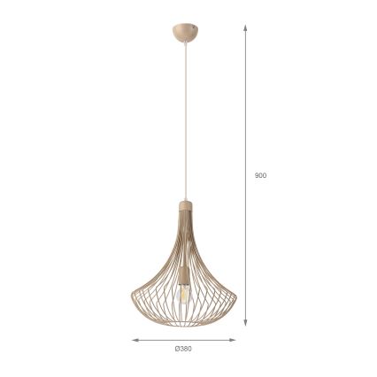 Люстра на кабелі BALERINA 1xE27/15W/230V бежева