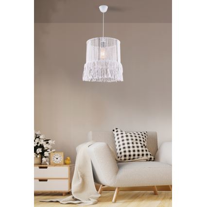 Люстра на канаті NESS MACRAME 1xE27/40W/230V біла