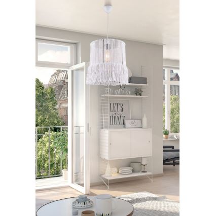 Люстра на канаті NESS MACRAME 1xE27/40W/230V біла