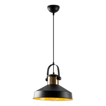 Люстра на конец DODO 1xE27/40W/230V чорна/бронзова