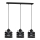 Люстра TUBE 3xE27/60W/230V чорний