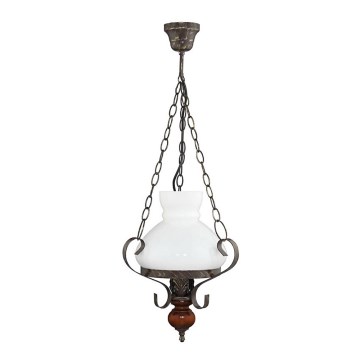 Люстра VICTORIA 1xE27/60W/230V каучукове дерево