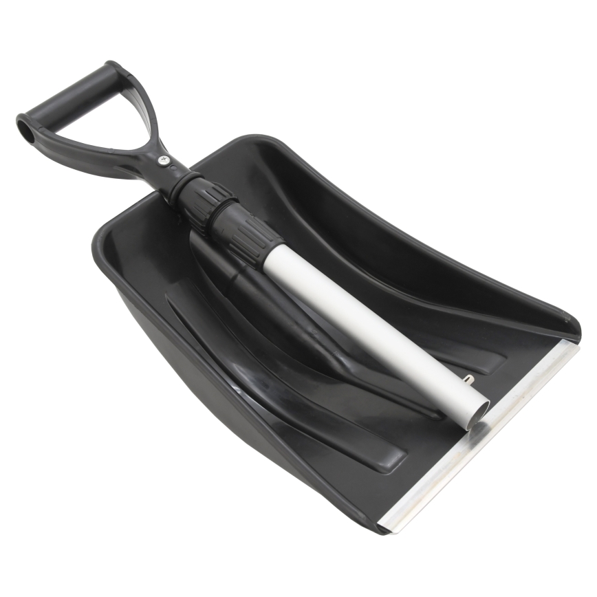 Лопата телескопічна для прибирання снігу чорний/сірий