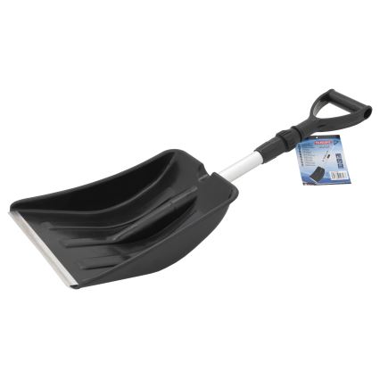 Лопата телескопічна для прибирання снігу чорний/сірий