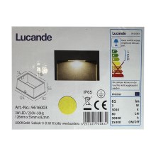 Lucande - LED Вуличний вбудований світильник MITJA LED/3W/230V IP65