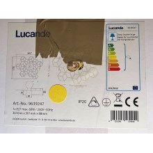 Lucande - Настінний світильник ALEXARU 1xE27/60W/230V