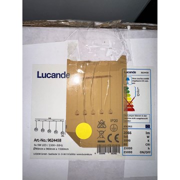 Lucande - Підвісна LED люстра HAYLEY 5xLED/5W/230V