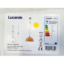 Lucande - Подвесная люстра LOURENCO 1xE27/60W/230V