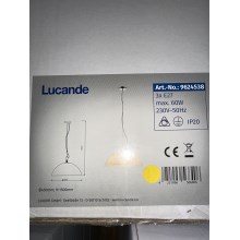 Lucande - Підвісна люстра LOURENCO 3xE27/60W/230V