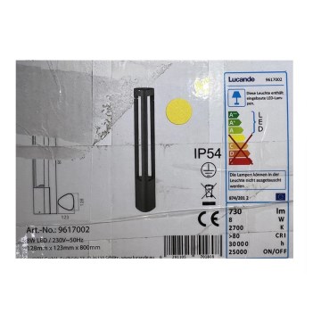 Lucande - Светодиодная уличная лампа NANNA LED/8W/230V IP54