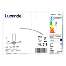 Lucande - Светодиодная подвесная люстра LORIAN LED/19W/230V