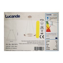Lucande - Світлодіодна підвісна люстра з регулюванням яскравості LYANI LED/20,5W/230V