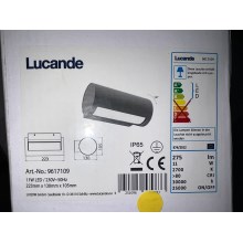 Lucande - Уличный светодиодный настенный светильник BOHDAN LED/11W/230V IP65