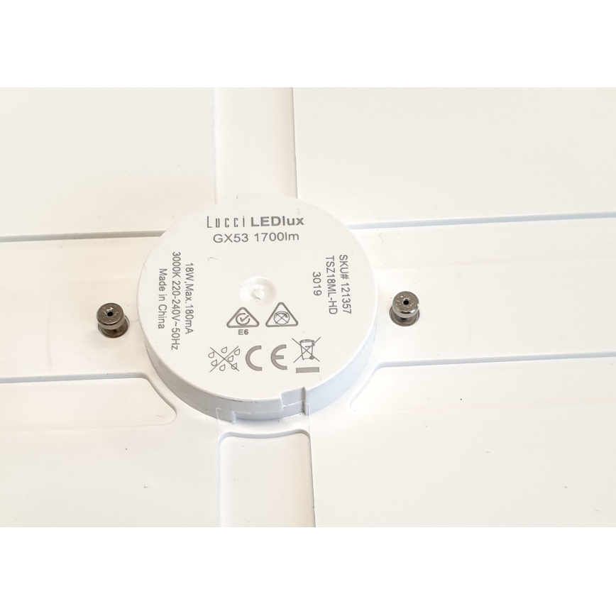 Lucci air 121357 - Светодиодный потолочный светильник для вентилятора LED/18W/230V
