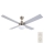 Lucci Air 210334 - Потолочный вентилятор AIRFUSION QUEST 1xE27/60W/230V дерево/матовый хром + дистанционное управление