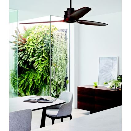 Lucci air 210507 - Потолочний вентилятор AIRFUSION AKMANI павловнія/чорний + дистанційне керування