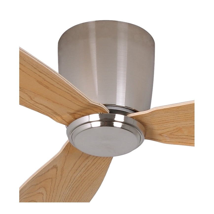 Lucci air 210519 - Потолочный вентилятор AIRFUSION RADAR блестящий хром/дерево + дистанционное управление