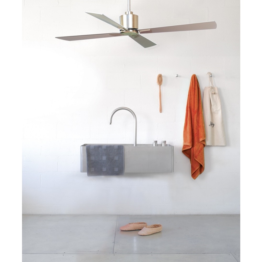 Lucci Air 210520 - Потолочный вентилятор AIRFUSION CLIMATE дерево/матовый хром + дистанционное управление