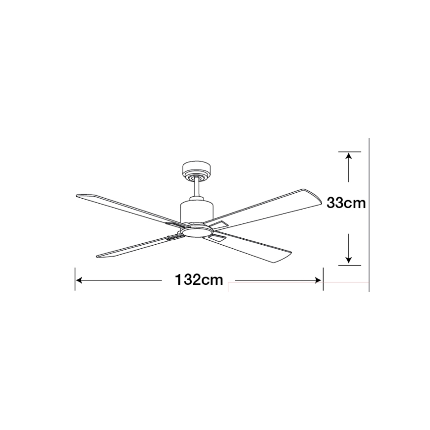 Lucci Air 210520 - Потолочный вентилятор AIRFUSION CLIMATE дерево/матовый хром + дистанционное управление