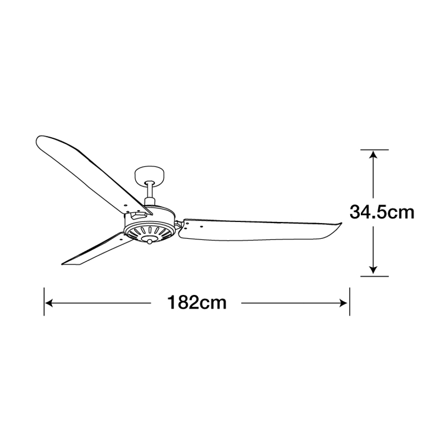 Lucci Air 211022 - Стельовий вентилятор AIRFUSION CAROLINA коричневий