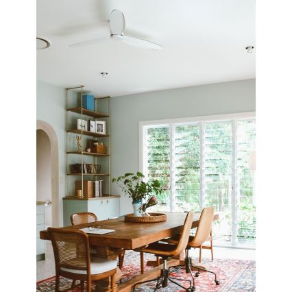 Lucci Air 212870 - Потолочный вентилятор AIRFUSION RADAR дерево/белый + дистанционное управление