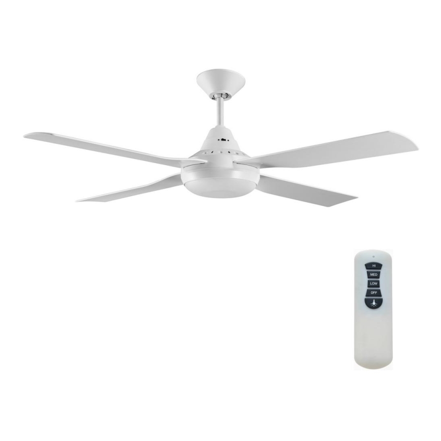 Lucci air 212898 - Стельовий LED вентилятор з регулюванням яскравості MOONAH 1xGX53/21W/230V білий + пульт дистанційного керування
