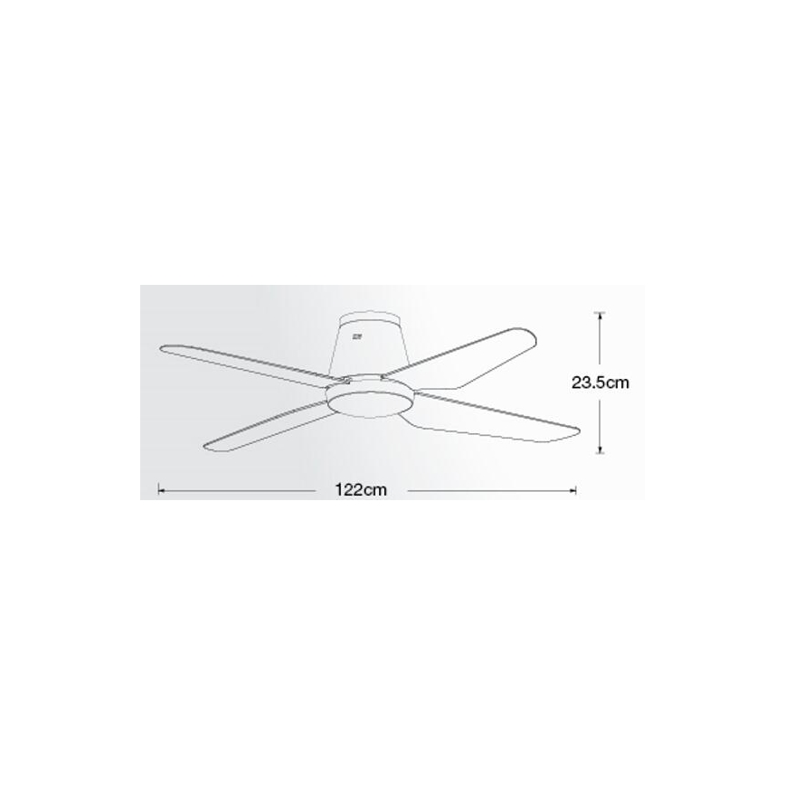 Lucci air 213001 - Світлодіодний стельовий вентилятор AIRFUSION ARIA LED/18W/230V білий + пульт дистанційного керування