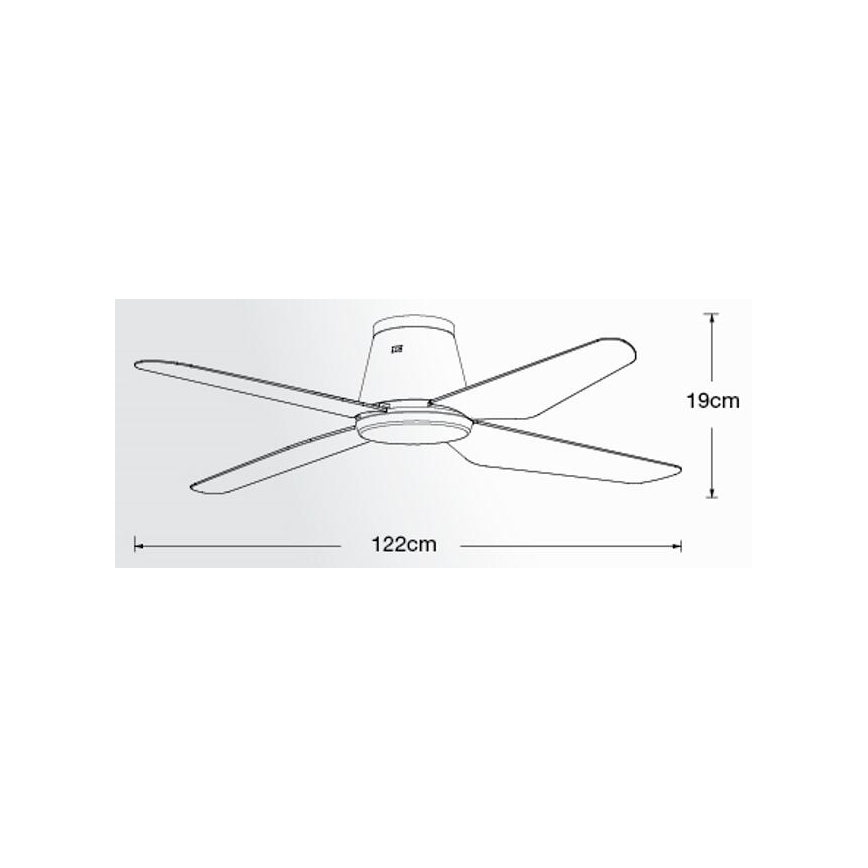 Lucci Air 213002 - Светодиодный потолочный вентилятор AIRFUSION ARIA LED/18W/230V черный + дистанционное управление