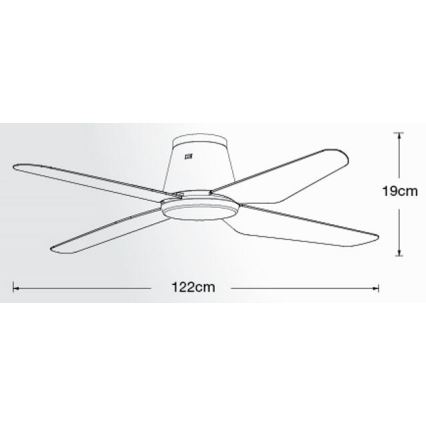 Lucci Air 213002 - Світлодіодний стельовий вентилятор AIRFUSION ARIA LED/18W/230V чорний + пульт дистанційного керування