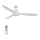 Lucci air 213043 - Светодиодный потолочный вентилятор WHITEHAVEN GX53/17W/230V белый + дистанционное управление
