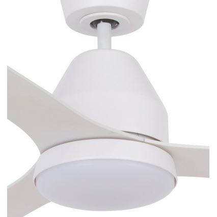 Lucci air 213043 - Светодиодный потолочный вентилятор WHITEHAVEN GX53/17W/230V белый + дистанционное управление