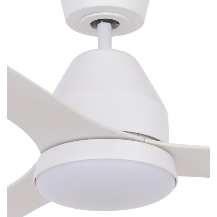 Lucci air 213043 - Светодиодный потолочный вентилятор WHITEHAVEN GX53/17W/230V белый + дистанционное управление