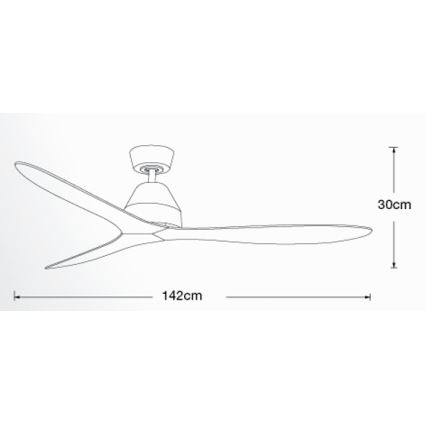 Lucci air 213044 - Стельовий вентилятор WHITEHAVEN 1xGX53/18W/230V чорний + пульт дистанційного керування