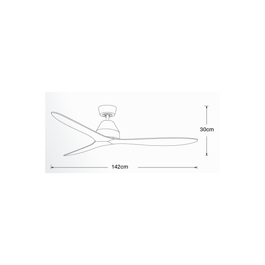 Lucci air 213044 - Стельовий вентилятор WHITEHAVEN 1xGX53/18W/230V чорний + пульт дистанційного керування