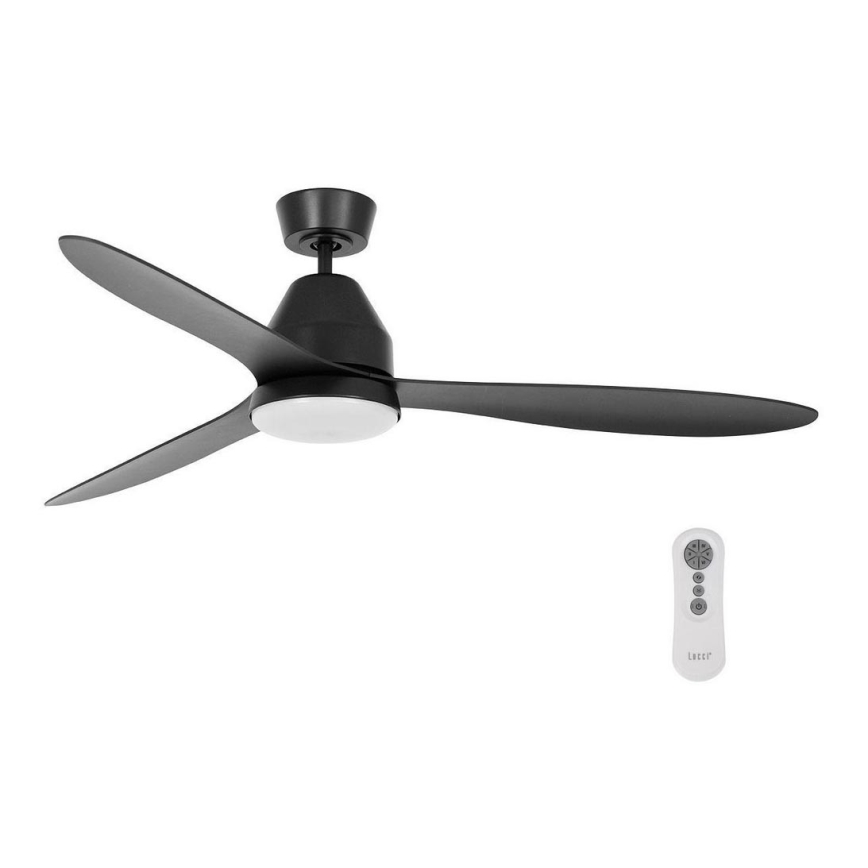 Lucci air 213044 - Стельовий вентилятор WHITEHAVEN 1xGX53/18W/230V чорний + пульт дистанційного керування