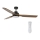 Lucci air 213054 - Светодиодный потолочный вентилятор SHOALHAVEN GX53/17W/230V черный/павловния + дистанционное управление
