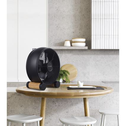 Lucci air 213120 - Настільний вентилятор BREEZE, чорний, діаметр 28 см