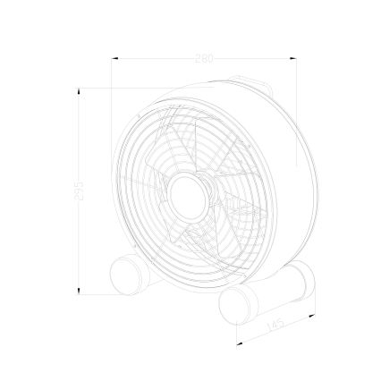 Lucci air 213121 - настольный вентилятор BREEZE, коричневый, диаметр 28 см