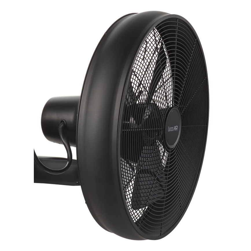 Lucci air 213124 - Настенный вентилятор BREEZE 55W/230V черный + дистанционное управление