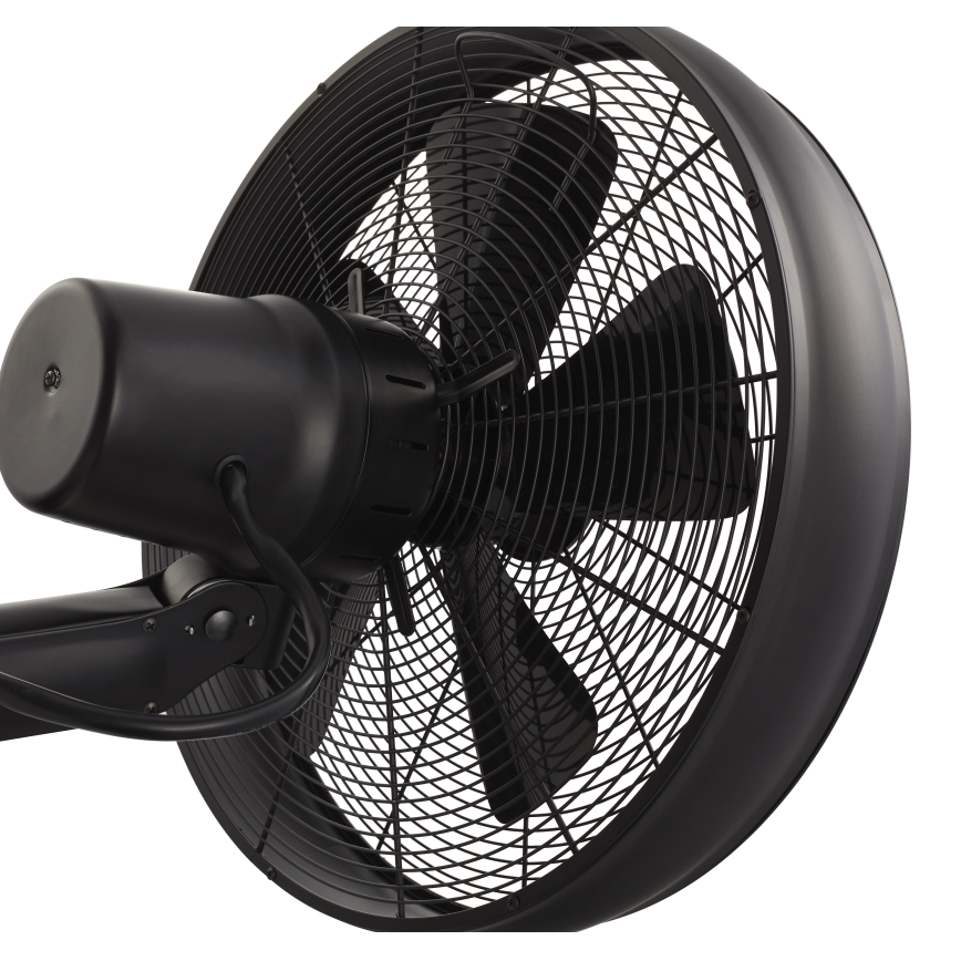 Lucci air 213124 - Настенный вентилятор BREEZE 55W/230V черный + дистанционное управление