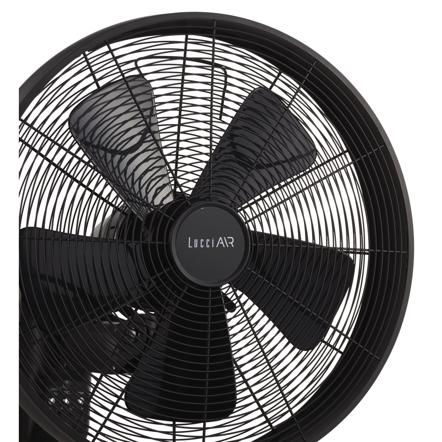 Lucci air 213124 - Настенный вентилятор BREEZE 55W/230V черный + дистанционное управление